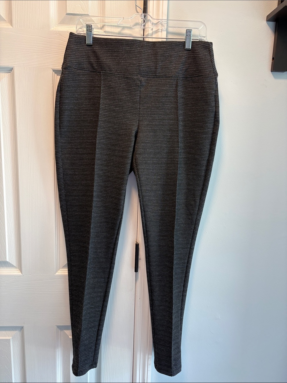 Apt. 9 Slim Ponte Knit Ankle Pants - Charcoal Gray